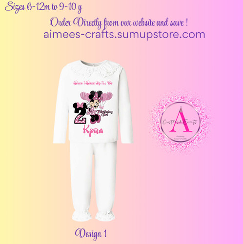 Personalised birthday minnie - personalised,